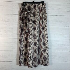 I Joah Premium snake print crop lightweight pants size Small womens